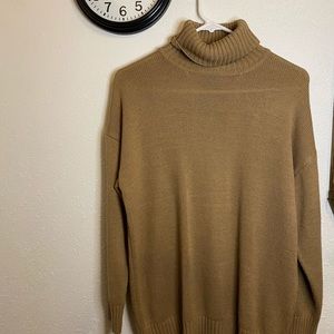 High neck knit sweater